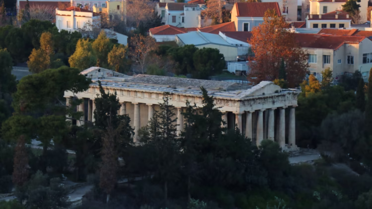 Temple of Hephaistos Seen from the Areopagus