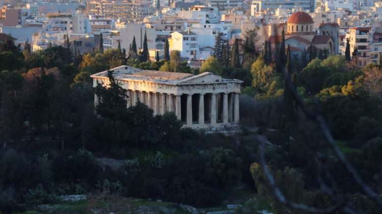Temple of Hephaistos Seen from the Areopagus