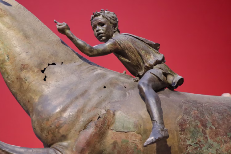 The Jockey of Artemision is a popular Greek bronze sculpture in the National Archaeological Museum in Athens.