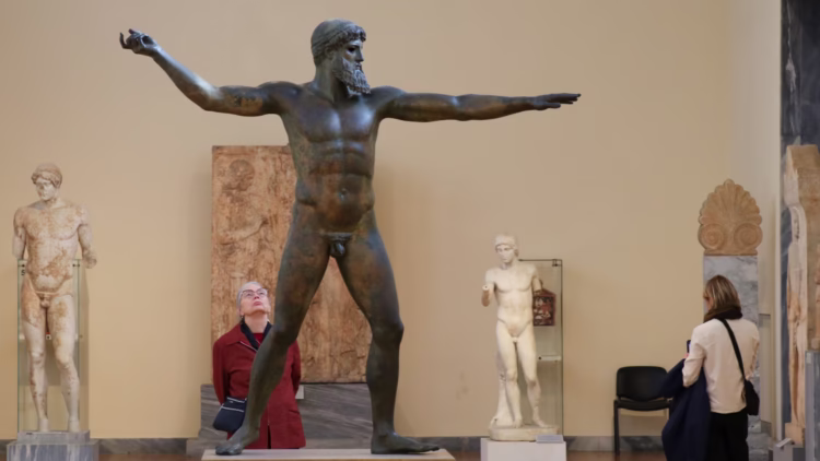 Exceptionally rare, large bronze sculptures from Greek antiquity are among the top artworks to see in the National Archaeological Museum in Athens, Greece.