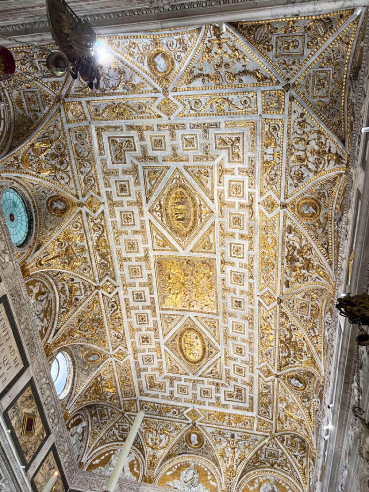 Ceiling over the Tomb and Ark of St Anthony in the basilica in Padua