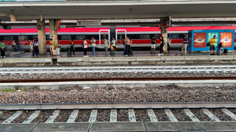Frecciarossa High-Speed Italian Train in Venice