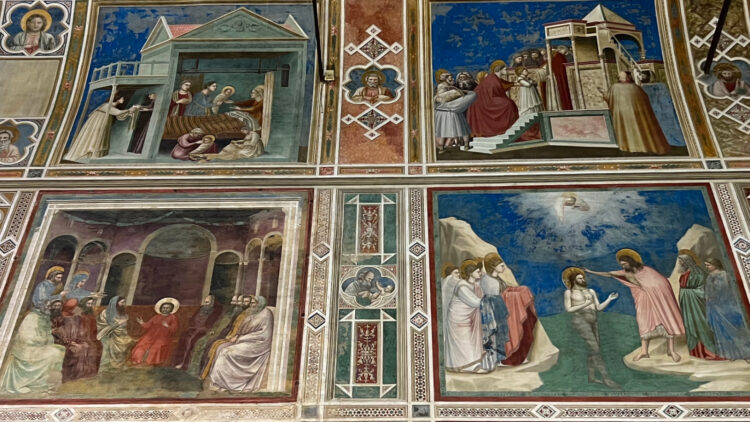 Giotto Frescoes in the Scrovegni Chapel in Padua