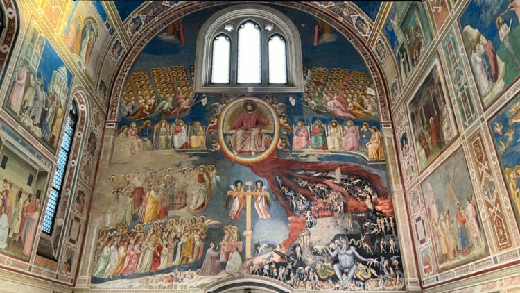 Giotto's Last Judgement in the Scrovegni Chapel is one of the top sights to see in Padua