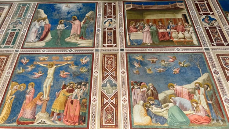 Frescoes from the life of Christ by Giotto -- buy tickets to Visit the Scrovegni Chapel in Padova at least a day in advance
