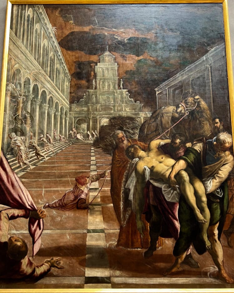 Tintoretto: Saint Mark’s Body Brought to Venice Visit Gallerie dell’Accademia in Venice