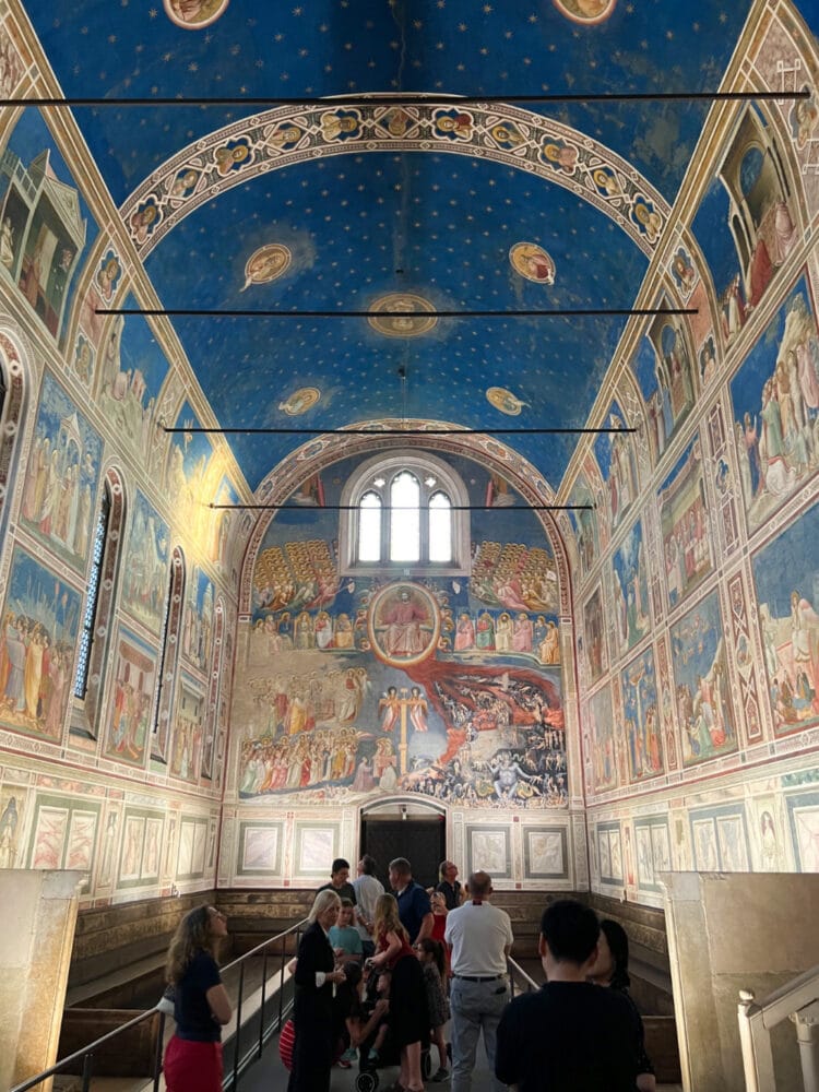 Starry sky and last judgment frescoes -- buy tickets to Visit the Scrovegni Chapel in Padova at least a day in advance