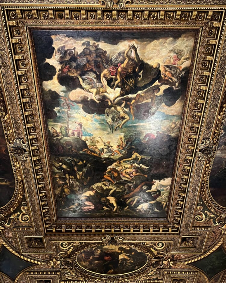 The Scuola Grande di San Rocco, with its extraordinary cycle of more than 60 paintings by Jacopo Tintoretto, is one of the greatest art treasures in Venice.