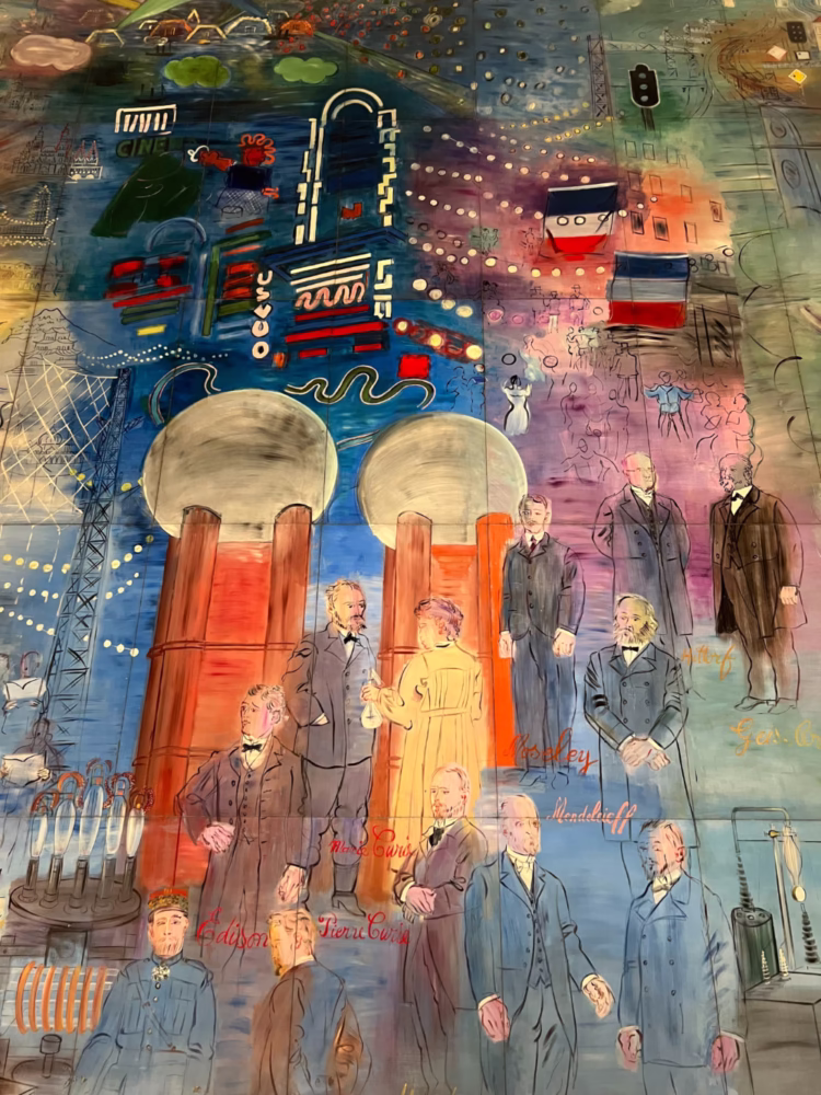 Detail from Raoul Dufy's huge La Fée Électricité (The Spirit of Electricity, 1937) in the Museum of Modern Art (Musée d'Art Moderne de Paris).