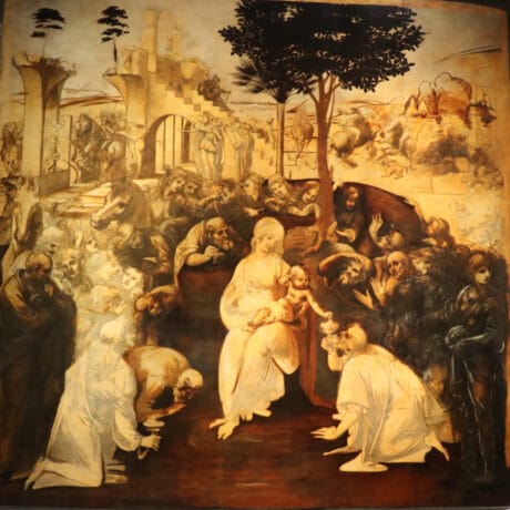 Adoration of the Magi by Leonardo da Vinci