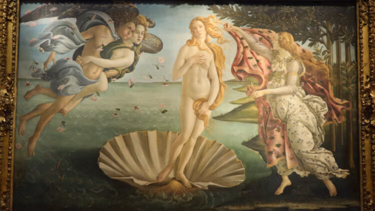 Botticelli The BIrth of Venus in the Uffizi