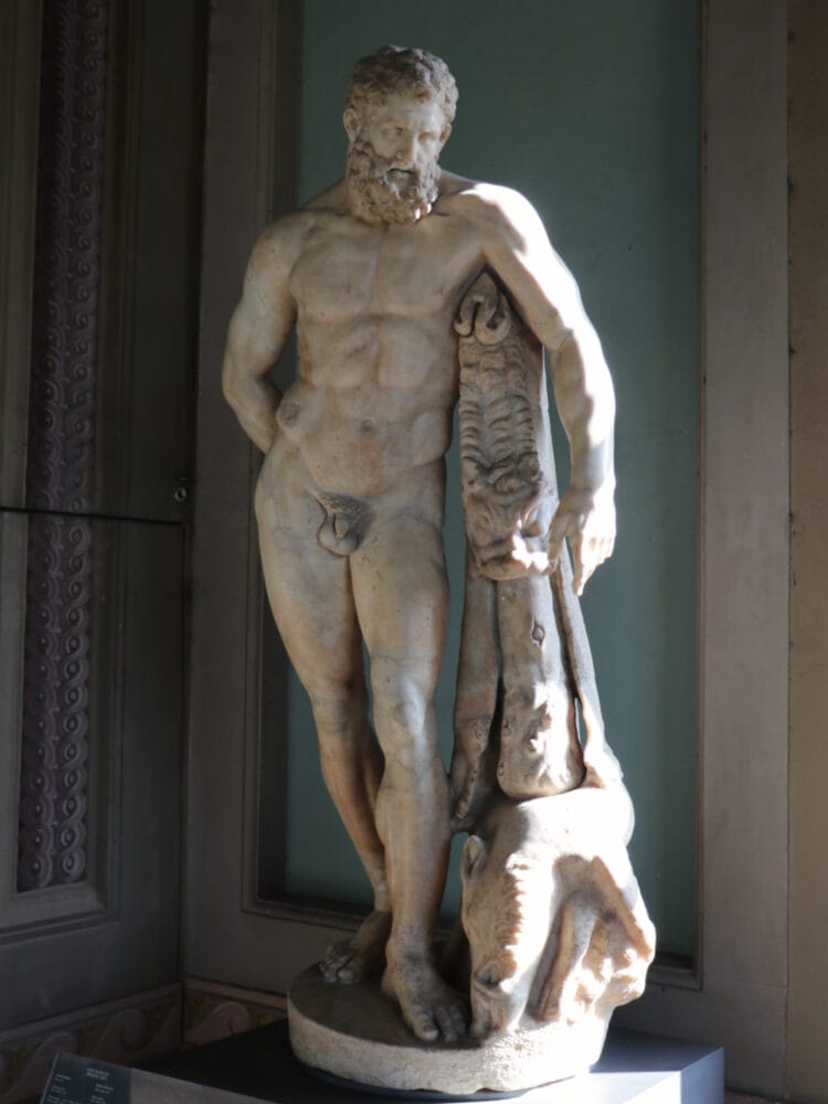 Farnese Hercules in the Uffizi Gallery in Florence