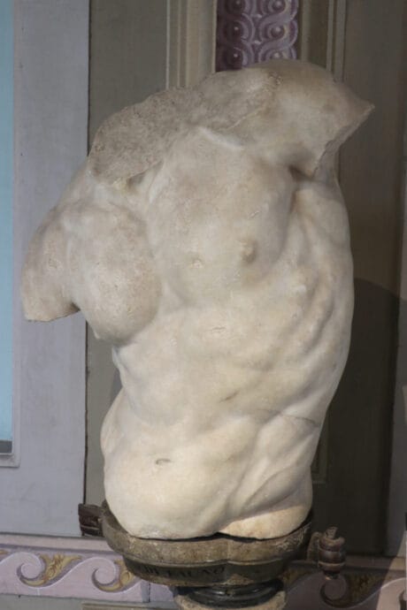 Gaddi Torso is a Greek original from the 1st century BC in the Uffizi Gallery Art Museum in Florence