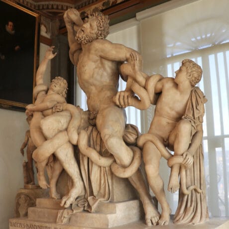 marble copy by Baccio Bandinelli (Florence, 1493-1560) of the Greek original Laocoön and His Sons in the Uffizi