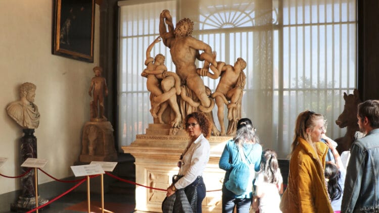 marble copy by Baccio Bandinelli (Florence, 1493-1560) of the Greek original Laocoön and His Sons and Wild Boar in the Uffizi