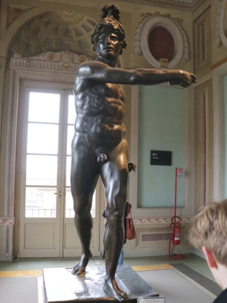 Bronze Mars Gradivus by Bartolomeo Ammannati in the Uffizi Gallery in Florence