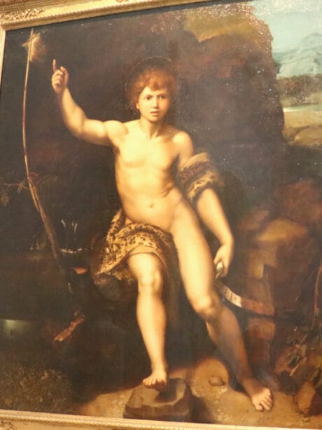 St John the Baptist as a Boy by Raphael in the Uffizi Gallery