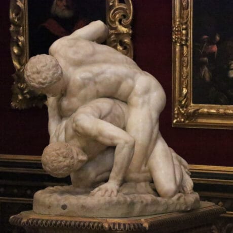 The Wrestlers in the Uffizi