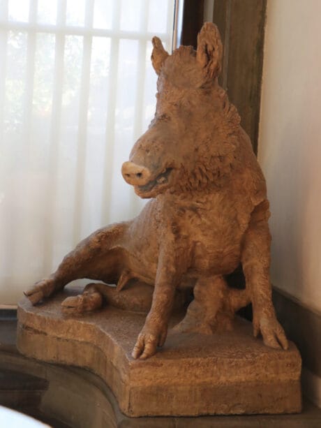 Wild Boar (Cinghiale) in the Uffizi Gallery Art Museum in Florence